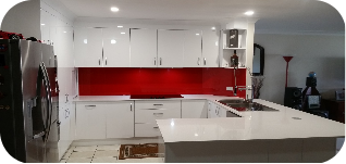 Coloured glass splashback for Goodna (copy)